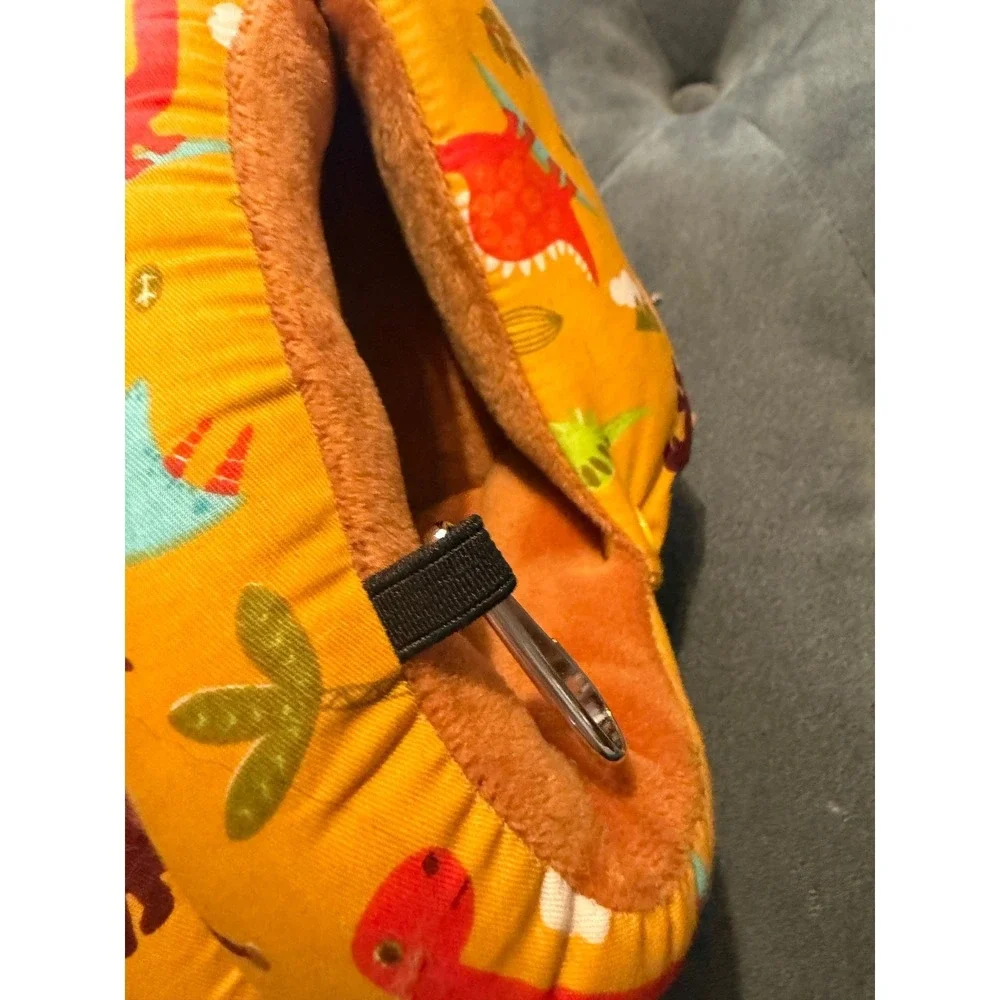 Unbranded Dinosaur Print Small Pet Bonding Pouch  Good Fleece Lined Carrier